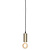 Hanglamp ijzer Cannes h.11x5cm goud, S