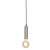 Hanglamp ijzer Cannes h.20x5cm goud, L