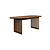 Eettafel Barlet 200/240X90 - walnut