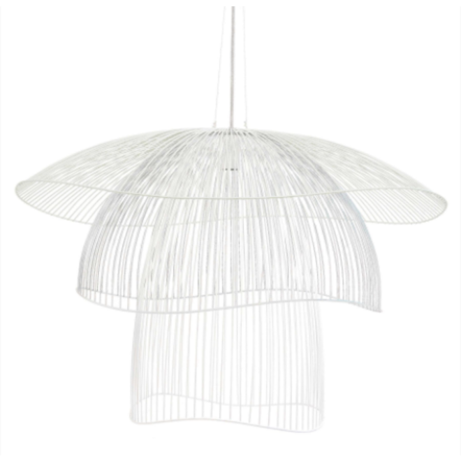 Forestier Papillon hanglamp -  Large Wit