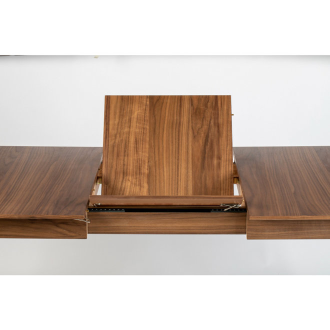 Eettafel Glimps 120/162X80 - Walnut