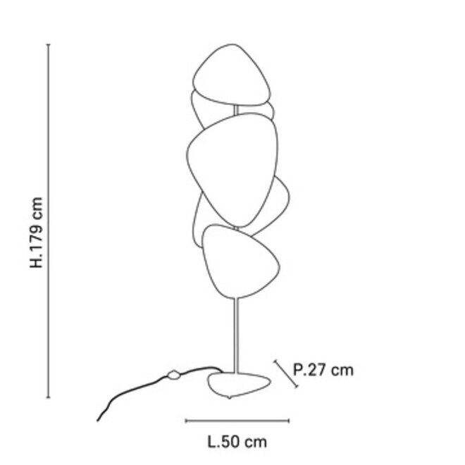 Vloerlamp Screen - Zwart