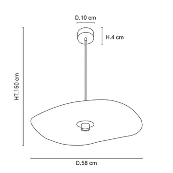 Hanglamp Rivage 1L - S