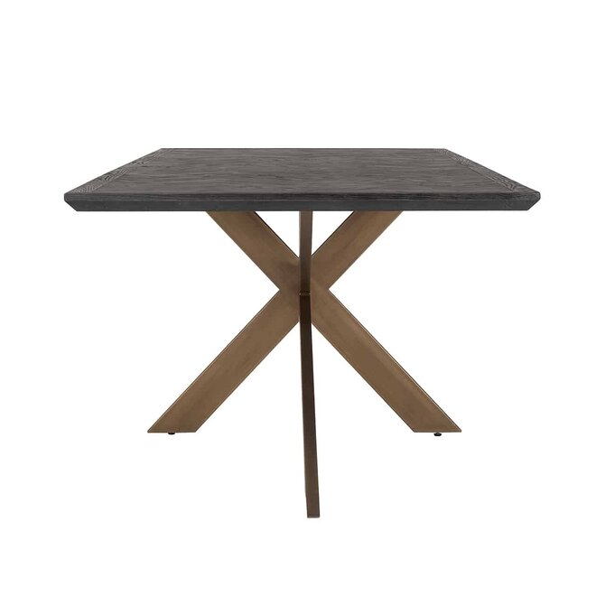 Eettafel Blackbone brass 260 (Black rustic)