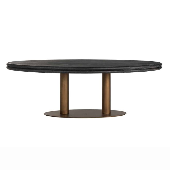 Eettafel Macaron ovaal 235 (Black rustic)