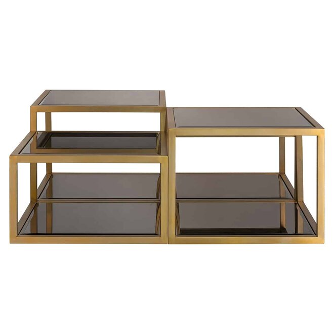 Salontafel Loua set van 4 (Brushed Gold)