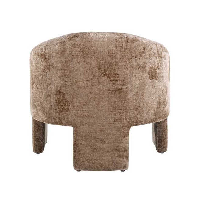 Fauteuil Charmaine taupe chenille (Bergen 104 taupe chenille)