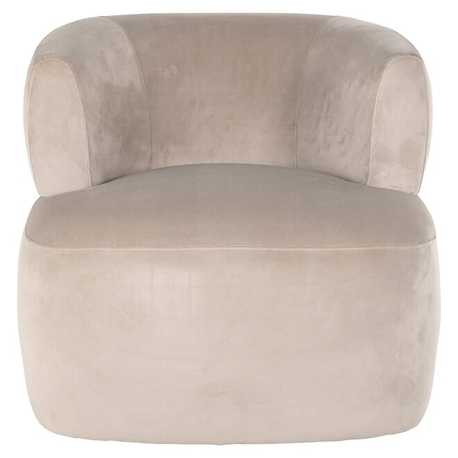 Fauteuil Donna khaki velvet (Quartz Khaki 903)