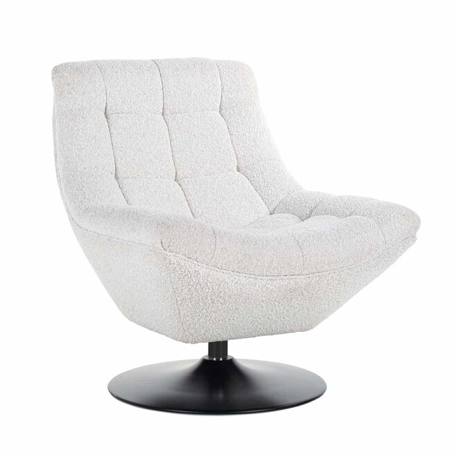 Draaifauteuil  Richelle White Bouclé fire retardant (Copenhagen 900 Bouclé White)