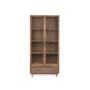 Grace Vitrine Kast 2 Glass Deuren 1 Lade