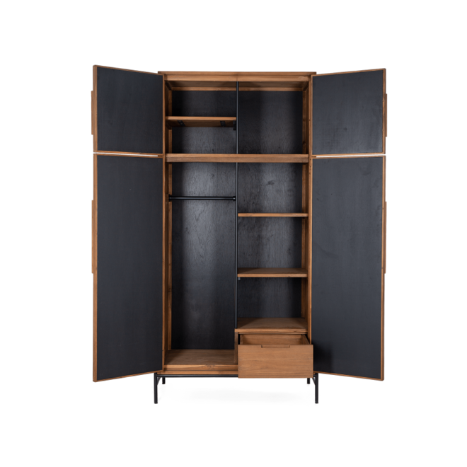 Coco Kledingkast 4 Deuren 1 Lade