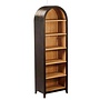 Rotondi Single boekenkast - 70x45x220<br />
Mango wired black - oak veneer natural