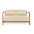 dBodhi Classy 2-zitsbank Pale Khaki