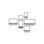 dBodhi Shelfmate Oval Wandplanken Set 3