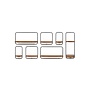 dBodhi Shelfmate Oval Wandplanken Set 4
