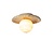 It's about RoMi Plafondlamp Tivoli schijf Ø25 cm travertijn/glas zand