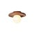 It's about RoMi Plafondlamp Tivoli schijf Ø25 cm travertijn/glas terra