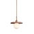 It's about RoMi Hanglamp Tivoli schijf Ø25 cm travertijn/glas terra