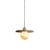 It's about RoMi Hanglamp Tivoli schijf Ø25 cm travertijn/glas zand