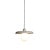 It's about RoMi Hanglamp Tivoli schijf Ø25 cm travertijn/glas wit