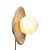 It's about RoMi Wand-/plafondlamp Tivoli schijf Ø25 cm travertijn/glas zand
