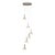 It's about RoMi Hanglamp Murano 6 bollen metaal/glas zand/transparant
