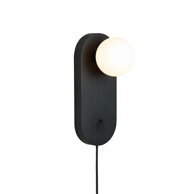 Wandlamp Java bamboe zwart