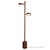 Good&Mojo Vloerlamp Okinawa 2 kappen essenhout bruin
