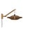 Good&Mojo Wandlamp Bali bamboe naturel/zwart frame naturel