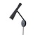 It's about RoMi Wandlamp Bordeaux ijzer zwart