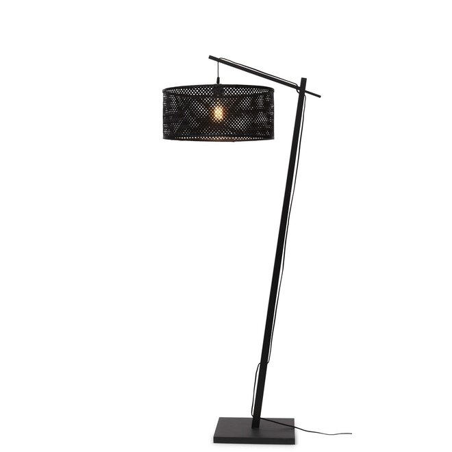 Good&Mojo Vloerlamp Java bamboe frame zwart