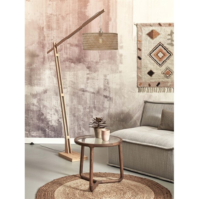 Good&Mojo Vloerlamp Java bamboe frame naturel