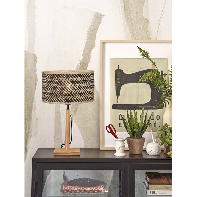 Good&Mojo Tafellamp Java recht bamboe frame naturel