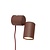 It's about RoMi Wandlamp Milan aluminium bordeaux