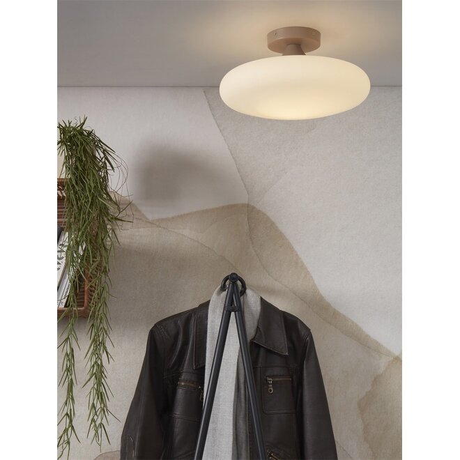 It's about RoMi Plafondlamp Sapporo glas wit/zand