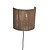 Good&Mojo Wandlamp Iguazu halfrond jute naturel