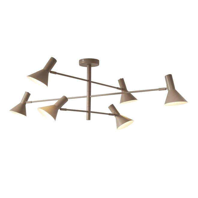 It's about RoMi Plafondlamp Izmir 3-armig ijzer zand