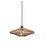 Good&Mojo Hanglamp Zanzibar plat rotan frame naturel