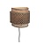 Good&Mojo Wandlamp Bhutan halfrond bamboe naturel/zwart