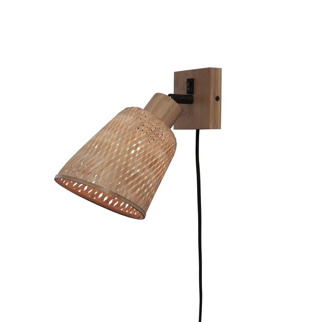 Good&Mojo Wandlamp Java bamboe frame naturel
