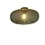 It's about RoMi Plafondlamp Venice glas groen/goud