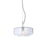 It's about RoMi Hanglamp Verona geribbeld glas wit/helder