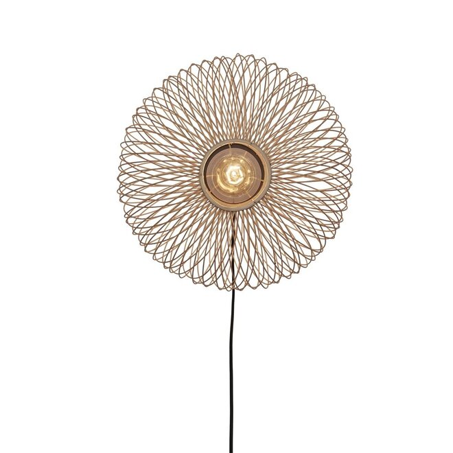 Good&Mojo Wandlamp Cango bamboe frame zwart