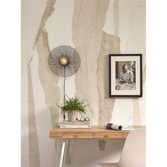 Good&Mojo Wandlamp Cango bamboe frame zwart
