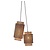 Good&Mojo Hanglamp Bhutan 2 kappen bamboe naturel/zwart