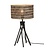 Good&Mojo Tafellamp Java 5-poot bamboe naturel/zwart frame zwart