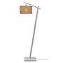 Good&Mojo Vloerlamp Java bamboe wit/naturel frame wit