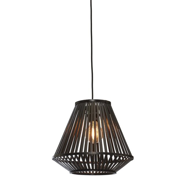 Hanglamp Merapi bamboe zwart