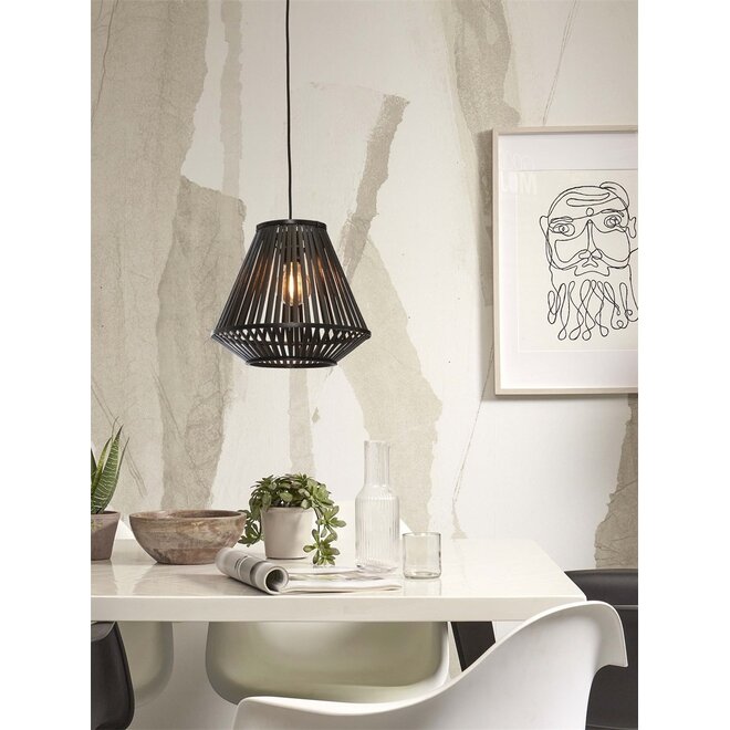 Good&Mojo Hanglamp Merapi bamboe zwart