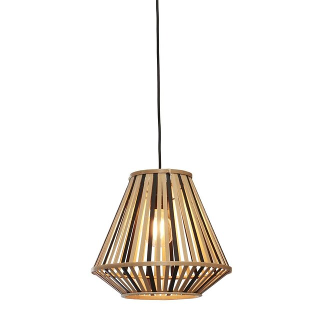 Good&Mojo Hanglamp Merapi bamboe naturel/zwart